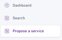 Propose a service